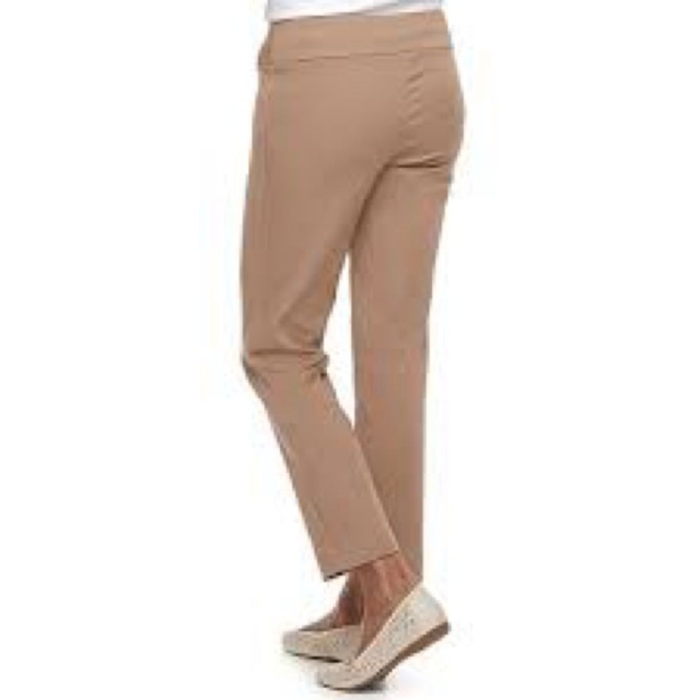 Croft & Barrow Straight Bootcut Pants, Size 10 SHORT, Color: Warm Dark Tan